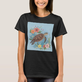 Camiseta A ilustração de uma tartaruga marinha