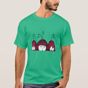 Camiseta A ilustração dos Três Amigos Ladybug
