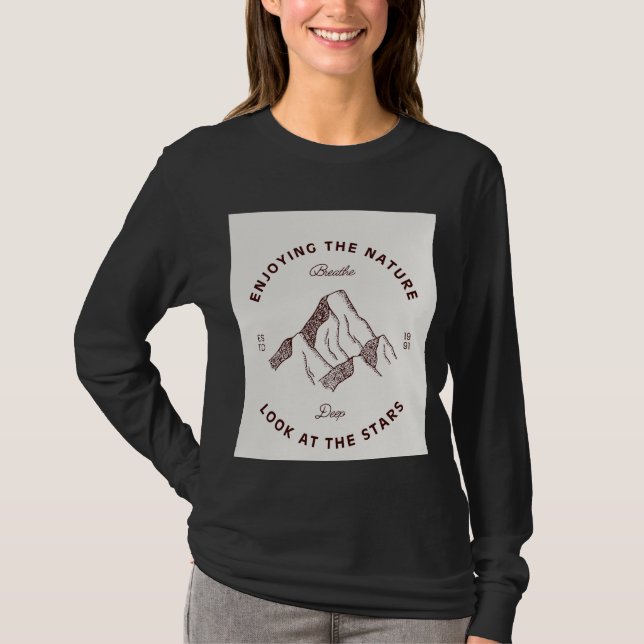Camiseta A imagem da Natureza (Frente)