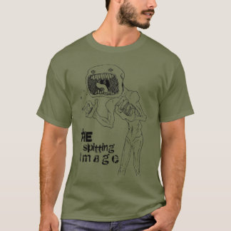 Camiseta A Imagem de cuspimento