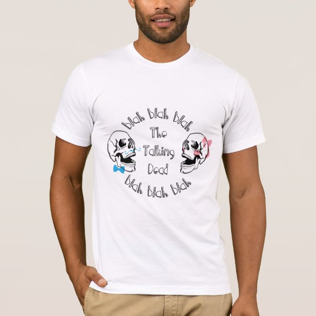 Camiseta A imagem inoperante de fala engraçada do crânio (Frente)