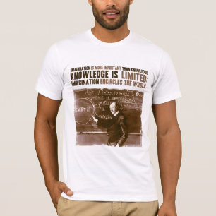 Camiseta A imaginação é mais importante do que o