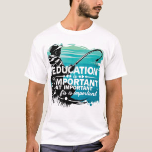 Camiseta A importância da educação e do lazer