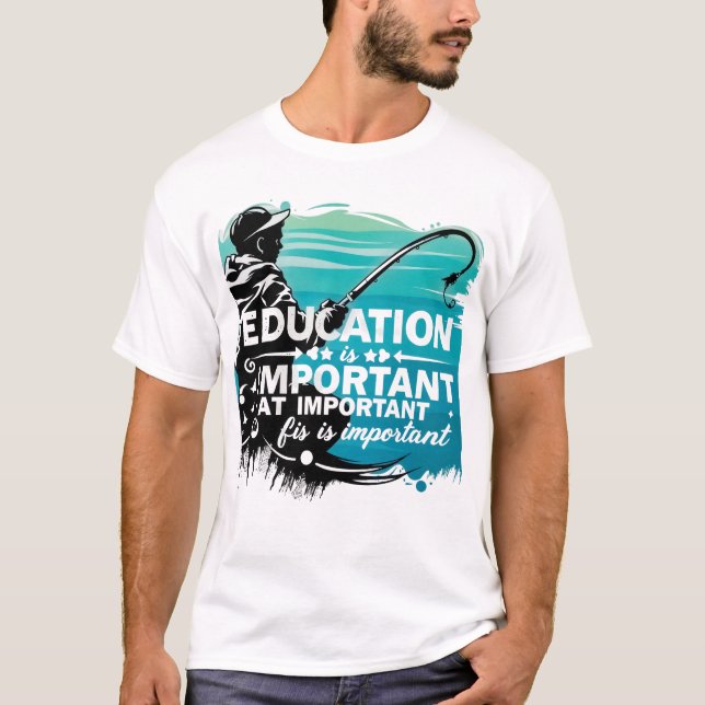 Camiseta A importância da educação e do lazer (Frente)