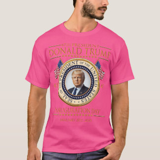 Camiseta A Inauguração De Donald Trump Como 47º Presidente