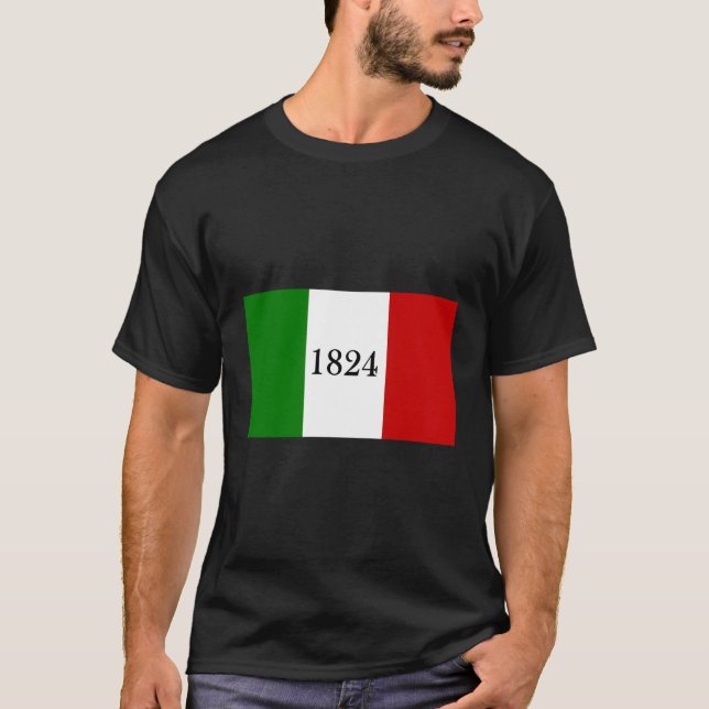 Camiseta A Independência da Revolução do Texas 1824 na Band (Frente)