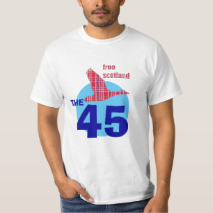 Camiseta A independência escocesa #the45 livra o t-shirt de