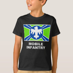 Camiseta A infantaria móvel embandeira