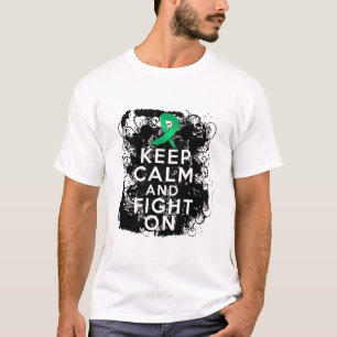 Camiseta A infecção hepática mantem a calma e luta-a sob