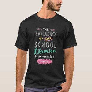 Camiseta A influência de um bom bibliotecário escolar, obri