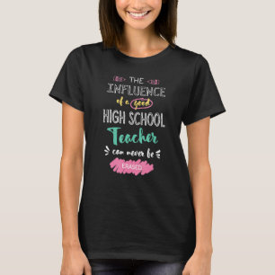 Camiseta A influência de um bom Segundo grau Obrigado de pr