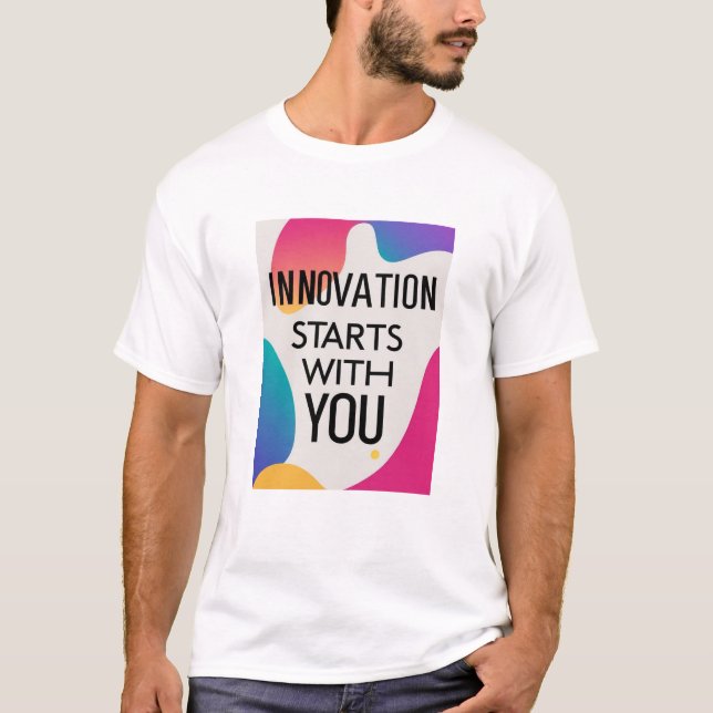 Camiseta A Inovação Começa Com Você opção 3 (Frente)