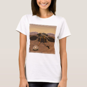 Camiseta A Insight Lander Operando Na Superfície De Marte.