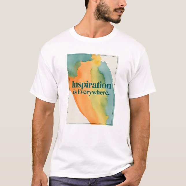 Camiseta A Inspiração Está Em Todo Lugar (Frente)