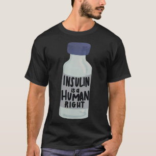 Camiseta A Insulina É Uma Sensibilização Para A Diabetes Do