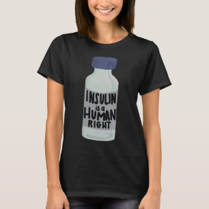Camiseta A Insulina É Uma Sensibilização Para A Diabetes Do