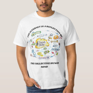 Camiseta A Internet é um reflexo da hum coletiva