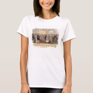 Camiseta A investigação da ordem do banho, placa para