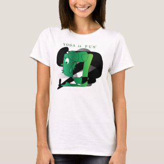 Camiseta A ioga é t-shirt do divertimento