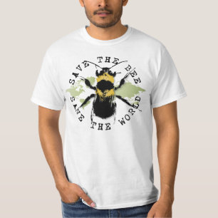 Camiseta A ioga fala: Salvar as economias da abelha… o