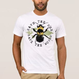 Camiseta A ioga fala: Salvar as economias da abelha… o