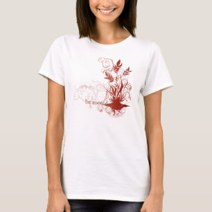 Camiseta A ioga fala: "Seja enraizado: Chakra vermelho