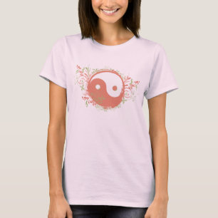 Camiseta A ioga fala: Símbolo bonito de Yin-Yang