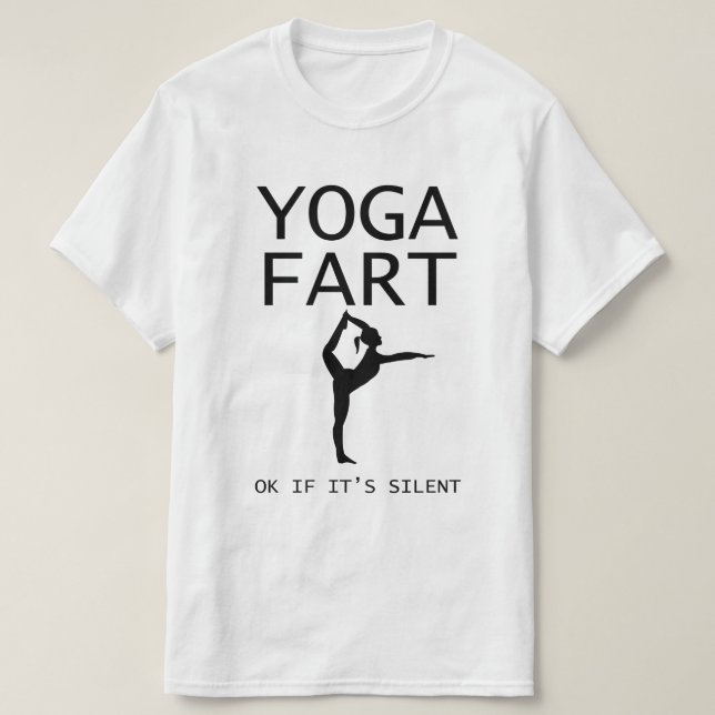 Camiseta A ioga Fart (Frente do Design)