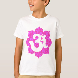 Camiseta A ioga OM em Lotus pica