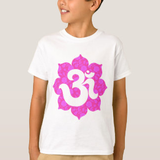 Camiseta A ioga OM em Lotus pica