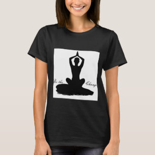 Camiseta A ioga "seja mulher orgânica do t-shirt da