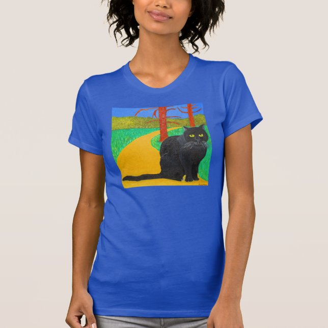 Camiseta A Irina o gato que sai das madeiras (Frente)