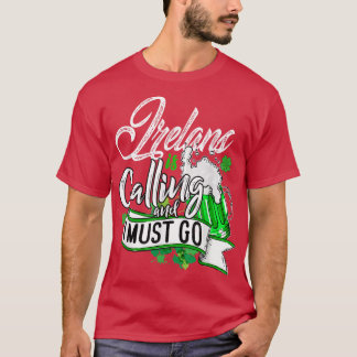 Camiseta A Irlanda Está A Chamar E Eu Tenho De Ir Aproximar
