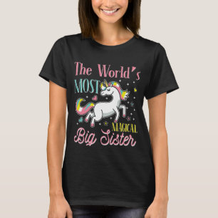 Camiseta A irmã mais mágica e irmã mais velha do mundo, mot