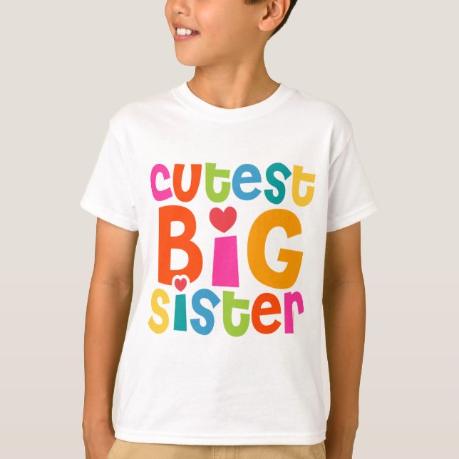 Camiseta A irmã mais velha a mais bonito (Frente)