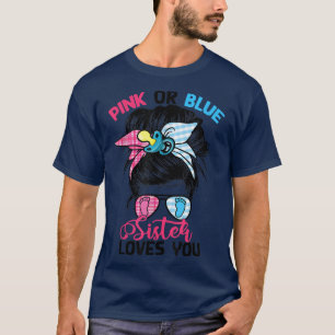 Camiseta A Irmã Rosa ou Azul ama-te Sexo de Arma Mensageiro