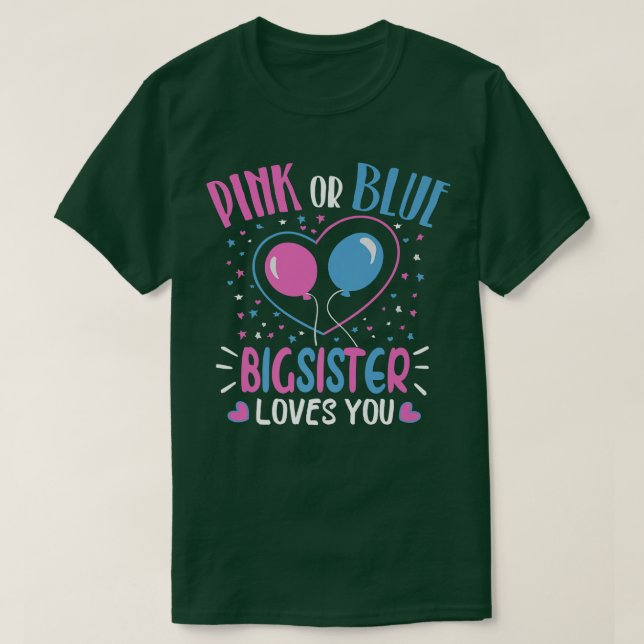 Camiseta A Irmã Rosa Ou Azul Grande Ama-Te, Querida, Raposa (Frente do Design)