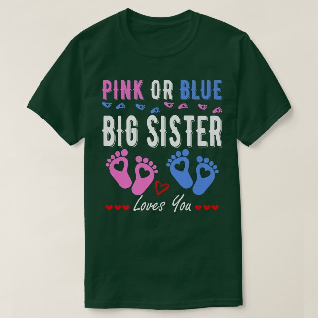 Camiseta A Irmã Rosa Ou Azul Grande Te Ama A Revelação De G (Frente do Design)