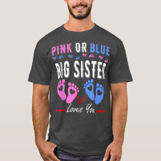 Camiseta A Irmã Rosa Ou Azul Grande Te Ama O Gênero Reveal 