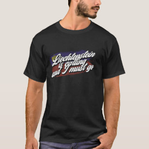 Camiseta A Islândia está chamando - engraçado Liechtenstein