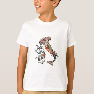 Camiseta A Itália Está Chamando E Eu Tenho Que Ir - Tr Féri
