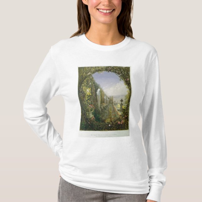 Camiseta A janela da treliça, jardins de Trentham Salão (Frente)
