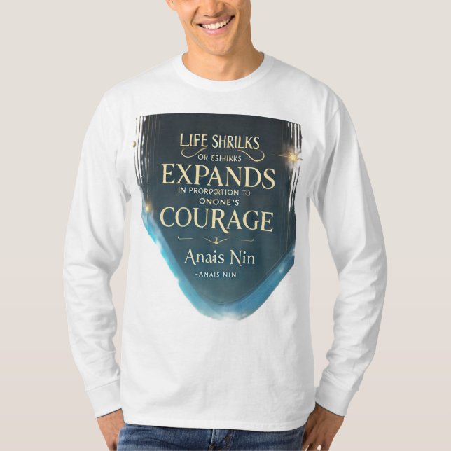 Camiseta A jornada da vida muitas vezes apresenta desafios (Frente)