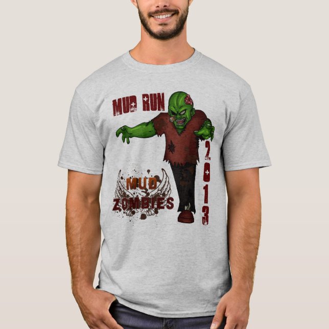 Camiseta A lama funciona 2013 zombis da lama da equipe (Frente)