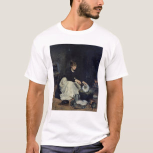 Camiseta A lavagem da louça da empregada doméstica da