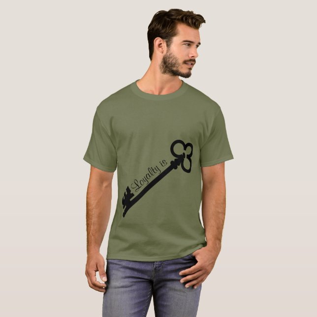Camiseta A lealdade é chave (Frente Completa)