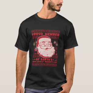 Camiseta A Lei de Natal Desperta Ideia Para Homens Santas X