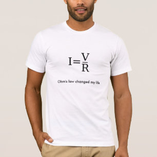 Camiseta A lei de ohm mudou minha vida