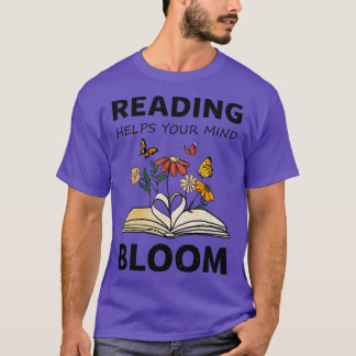 Camiseta a leitura ajuda a florescer a sua mente