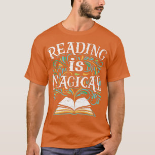 Camiseta A Leitura De Bookworm É A Liderança Mágica De Livr